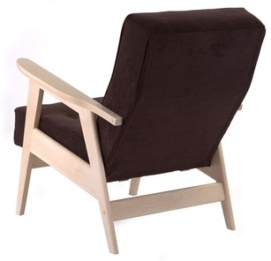 Кресло Ретро (беленый дуб / RS 32 - коричневый) в Заводоуковске - предосмотр 2
