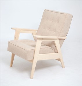 Кресло Ретро (беленый дуб / RS3 - бежевый) в Ишиме