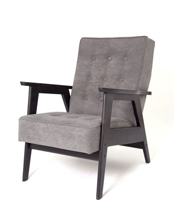 Кресло Ретро (венге / RS 15 - темно-серый) в Заводоуковске - изображение