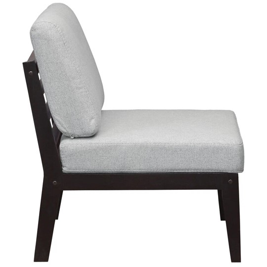 Кресло в гостиную  Массив мягкое, ткань серый, каркас венге в Заводоуковске - изображение 2