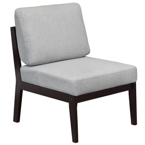 Кресло в гостиную  Массив мягкое, ткань серый, каркас венге в Заводоуковске - предосмотр