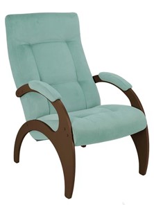 Мягкое кресло Пири (ткань мята, каркас орех) в Тюмени