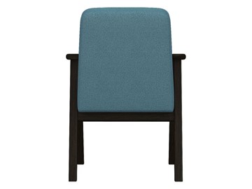 Кресло мягкое Ретро ткань голубой, каркас венге в Заводоуковске - предосмотр 3