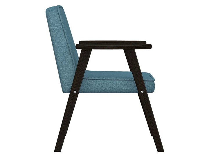 Кресло мягкое Ретро ткань голубой, каркас венге в Заводоуковске - изображение 4