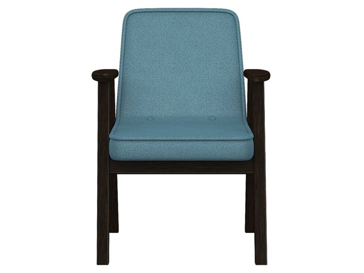 Кресло мягкое Ретро ткань голубой, каркас венге в Тюмени - изображение 5