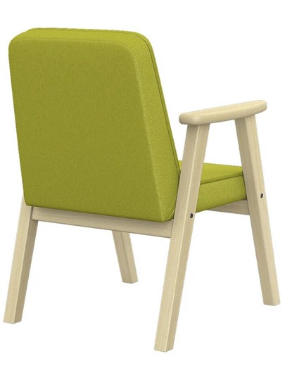 Мягкое кресло Ретро ткань лайм, каркас лак в Тюмени - изображение 2