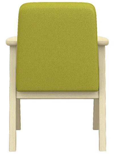 Мягкое кресло Ретро ткань лайм, каркас лак в Тюмени - изображение 4