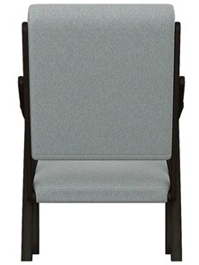 Кресло в гостиную  Вега 10 ткань серый, каркас венге в Тюмени - предосмотр 5