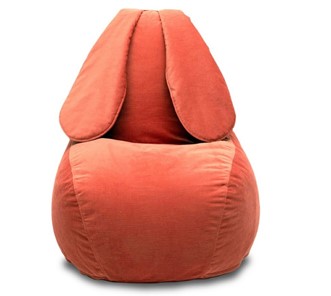 Кресло-игрушка Зайка (длинные уши), оранжевый в Тюмени - предосмотр