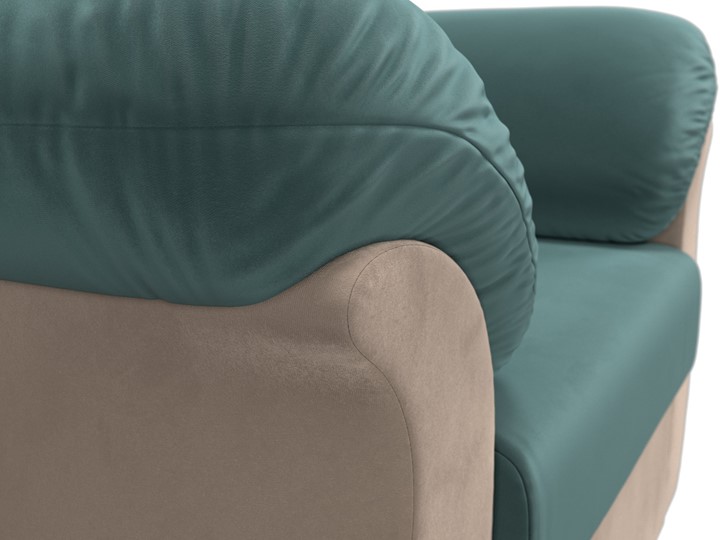 Кресло для отдыха Карнелла, Бирюзовый/Бежевый (велюр) в Тюмени - изображение 4