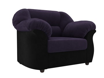 Кресло для отдыха Карнелла, Фиолетовый/Черный (велюр) в Заводоуковске