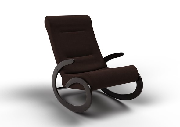 Кресло-качалка Мальта, ткань AMIGo шоколад 10-Т-Ш в Тюмени - изображение