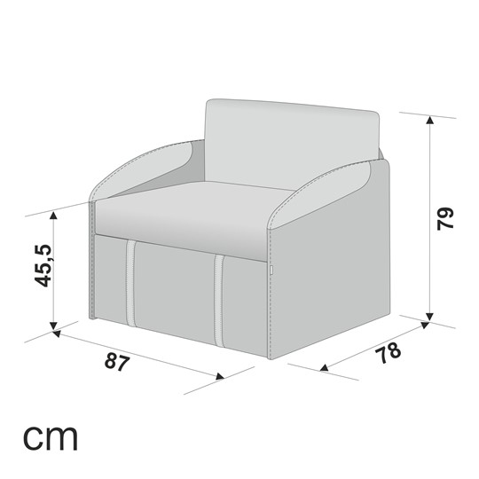 Раскладное кресло Polto серо-коричневый/шалфей (рогожка) в Заводоуковске - изображение 15