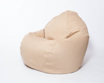 Кресло-мешок КлассМебель Макси, рогожка, 150х100, песочное в Тюмени