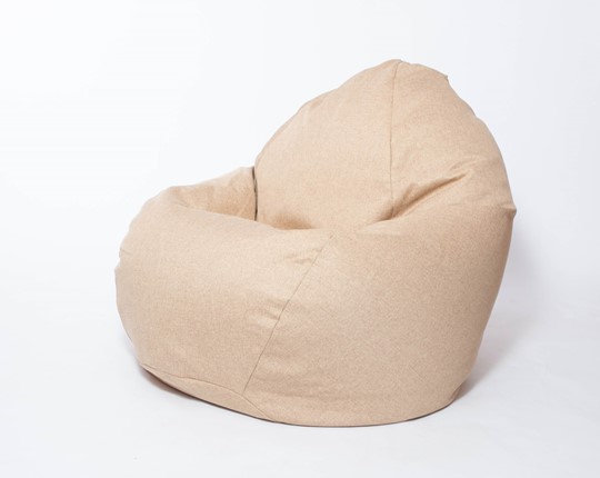 Кресло-мешок Макси, рогожка, 150х100, песочное в Заводоуковске - изображение