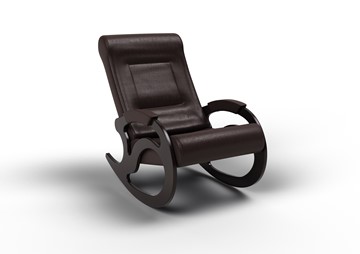 Кресло-качалка Вилла, экокожа венге 11-К-В в Тюмени