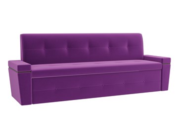 Прямой кухонный диван Деметра, Фиолетовый (микровельвет) в Тюмени