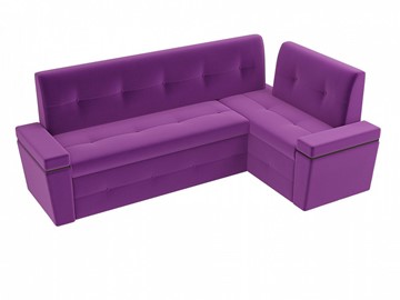 Кухонный диван Деметра угловой, Фиолетовый (микровельвет) в Заводоуковске - предосмотр 5