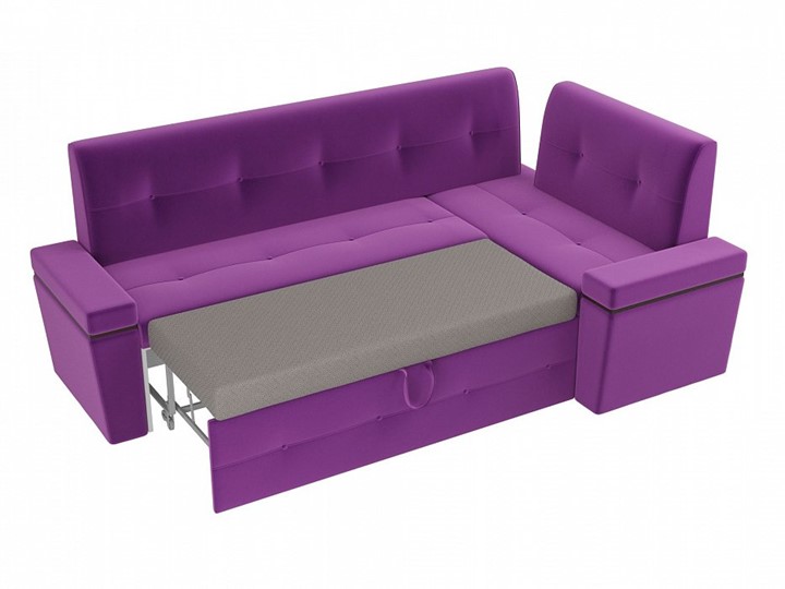 Кухонный диван Деметра угловой, Фиолетовый (микровельвет) в Заводоуковске - изображение 6