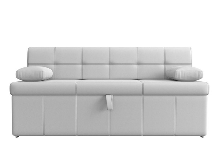 Раскладной кухонный диван Лео, Белый (экокожа) в Заводоуковске - изображение 8
