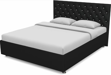 Спальная кровать Флоренция-А 1400 с основанием (Nitro Black) в Тюмени