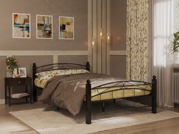 Кровать 2-х спальная Гарда 15, 160х200, черная в Тюмени - предосмотр