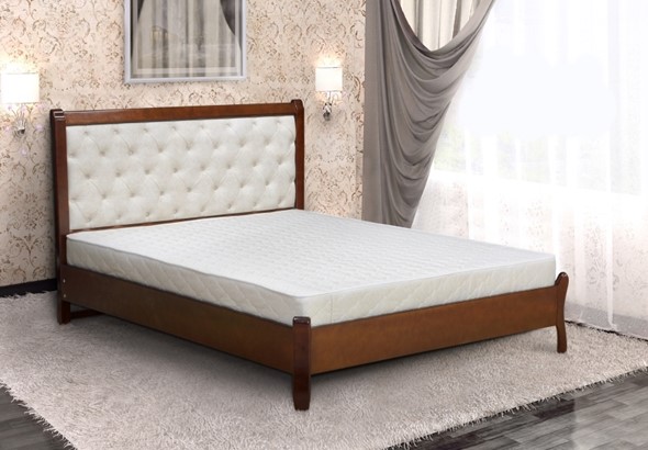 Спальная кровать Веста 140*190 с основанием в Тюмени - изображение
