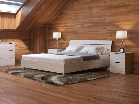 Кровать 2-х спальная Rest 1, 180х200, дуб шамони в Заводоуковске - изображение