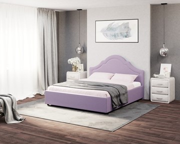 Кровать спальная Vintage 160х200, Велюр (Forest 741 Светло-фиолетовый) в Заводоуковске