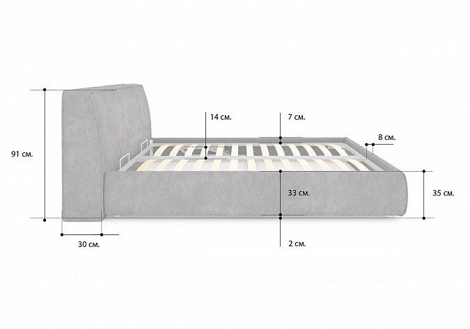 Кровать с механизмом Altea 140х200 в Тюмени - изображение 3