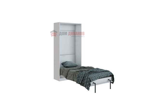 Кровать-шкаф Велена 1, 800х2000, цвет белый в Заводоуковске - изображение