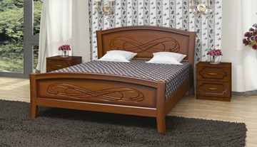 Кровать полутороспальная Карина-16 (Орех) 140х200 в Заводоуковске
