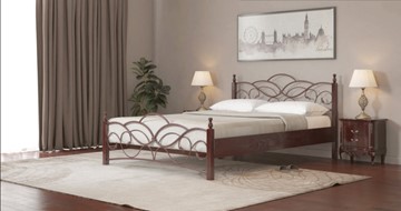 Полутороспальная кровать Марго 140*200 с основанием в Тюмени - предосмотр