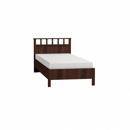 Спальная кровать Sherlock 50 Люкс 900, Орех шоколадный + 5.1 Основание с гибкими ламелями, Металл в Ишиме - изображение