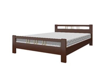 Кровать двуспальная Вероника-3 (Орех) 160х200 в Тюмени