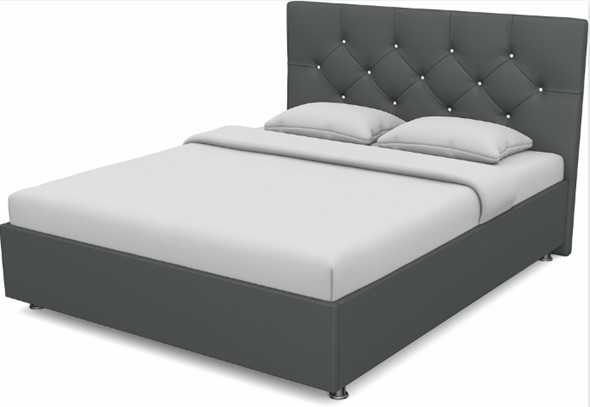 Полуторная кровать Моника 1400 с основанием (Nitro Grey) в Заводоуковске - изображение