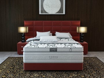 Кровать 2-х спальная Орматек Chocolate/Podium M 160х200, Микровелюр (Manhattan Гранатовый) в Тюмени
