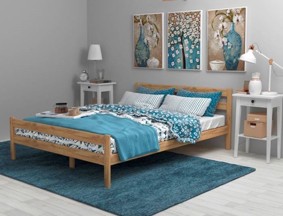 Двухспальная кровать Фортуна 10, 1600Х2000 лак в Заводоуковске - изображение
