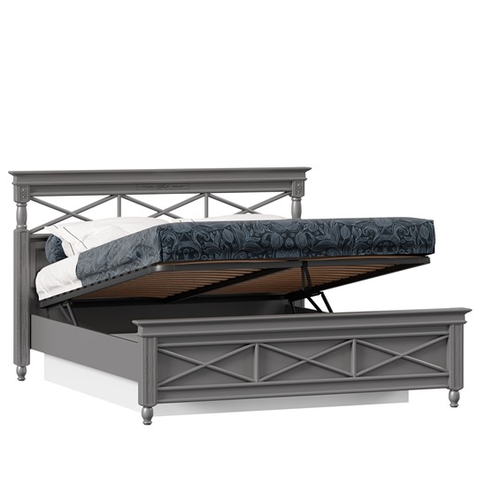 Кровать в спальню 1600 с подъемным механизмом Амели (Оникс Серый) ЛД 642.790 в Тюмени - изображение 1