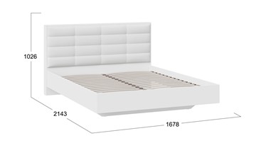 Кровать спальная Агата тип 1 (Белый) в Заводоуковске - предосмотр 2
