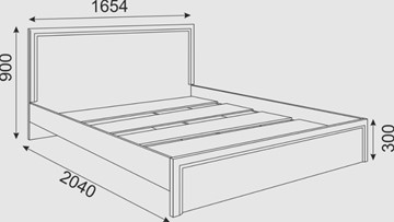 Кровать Беатрис М06 (Орех Гепланкт) в Тюмени - предосмотр 1