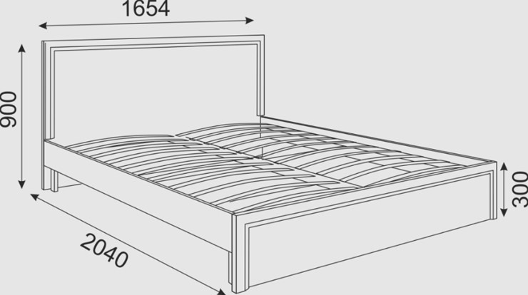 Двуспальная кровать Беатрис М07 (Орех Гепланкт) в Тюмени - изображение 1