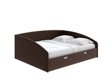 Кровать 2-спальная Bono 160х200, Рогожка (Levis 37 Шоколад) в Тюмени