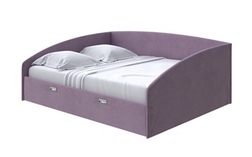 Кровать спальная Bono 160х200, Велюр (Ultra Сливовый) в Тюмени