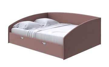 Кровать 2-спальная Bono 180х200, Экокожа (Молочный шоколад) в Тюмени