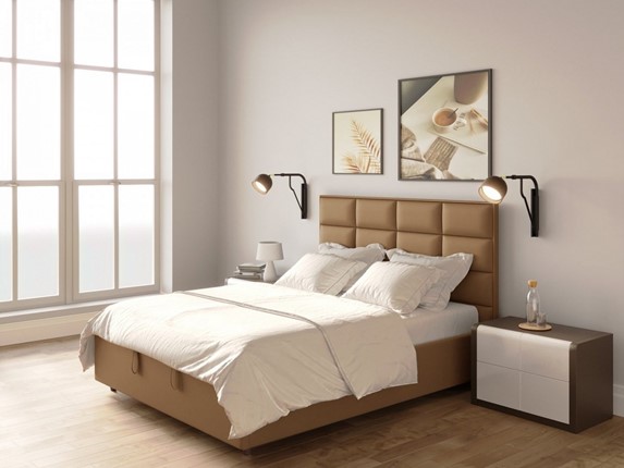 Кровать в спальню Chocolate 1600х2000 с подъёмным механизмом в Тюмени - изображение