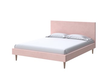 Кровать 2-спальная Claro 160х200, Велюр (Ultra Розовый мусс) в Тюмени