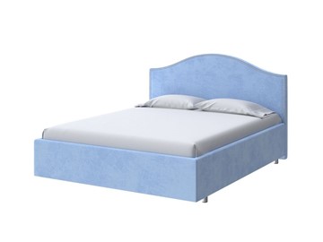 Кровать 2-спальная Classic 160х200, Велюр (Teddy Небесно-голубой) в Тюмени