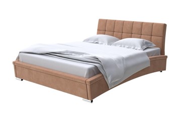 Кровать двуспальная Corso-1L 160x200, Микровелюр (Manhattan Брауни) в Тюмени