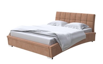 Двуспальная кровать Corso-1L 180х200, Микровелюр (Manhattan Брауни) в Тюмени